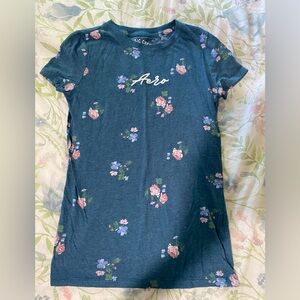 Blue floral t shirt